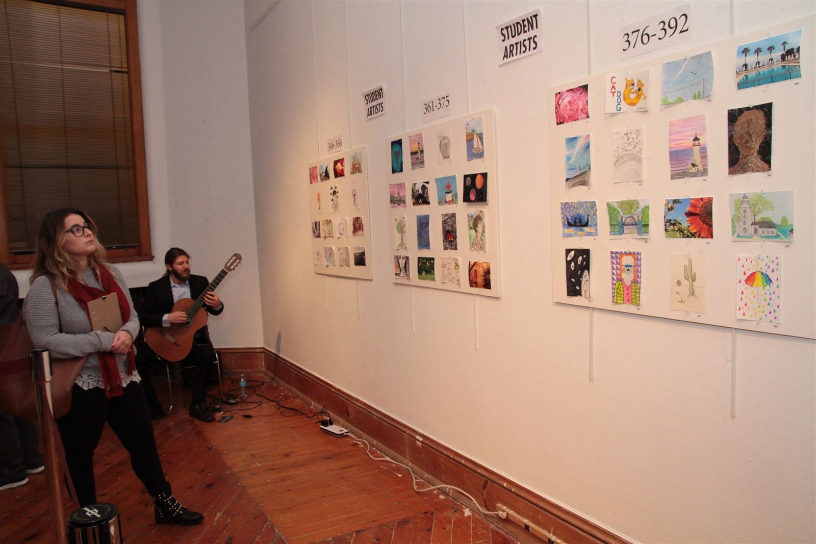 Smiles at Art Off the Wall in Carnegie Art Center